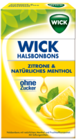 WICK Zitrone & natürliches Menthol Bonb.o.Zucker