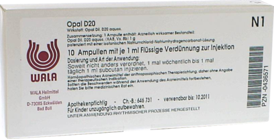 OPAL D 20 Ampullen