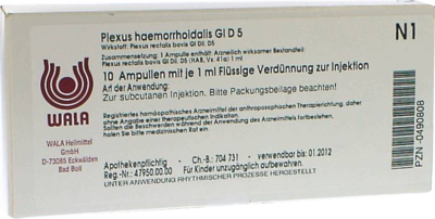 PLEXUS HAEMORRHOIDALIS GL D 5 Ampullen