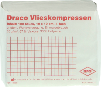 VLIESSTOFF-KOMPRESSEN unsteril 10x10 cm 4fach