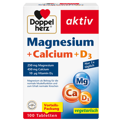 DOPPELHERZ Magnesium+Calcium+D3 Tabletten