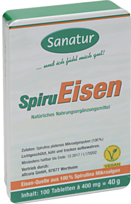 EISEN SPIRULINA hefefrei 400 mg Tabletten