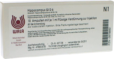 HIPPOCAMPUS GL D 6 Ampullen