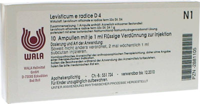 LEVISTICUM E radice D 4 Ampullen