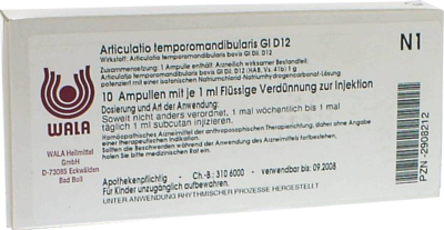 ARTICULATIO temporomandibularis GL D 12 Ampullen