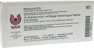 MENISCUS GL D 15 Ampullen