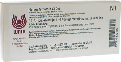 NERVUS FEMORALIS GL D 6 Ampullen