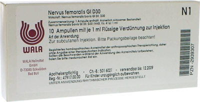 NERVUS FEMORALIS GL D 30 Ampullen