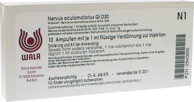 NERVUS OCULOMOTORIUS GL D 30 Ampullen