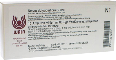 NERVUS STATOACUSTICUS GL D 30 Ampullen