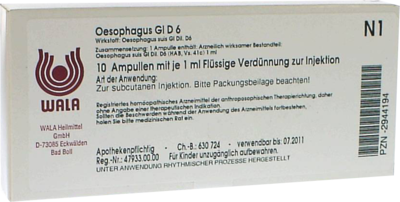 OESOPHAGUS GL D 6 Ampullen