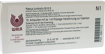 PLEXUS LUMBALIS GL D 5 Ampullen