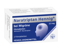 NARATRIPTAN Hennig bei Migräne 2,5 mg Filmtabl.