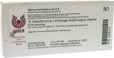 NERVUS ISCHIADICUS GL D 8 Ampullen