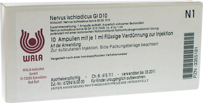 NERVUS ISCHIADICUS GL D 10 Ampullen