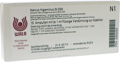 NERVUS TRIGEMINUS GL D 20 Ampullen