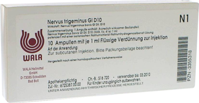 NERVUS TRIGEMINUS GL D 10 Ampullen