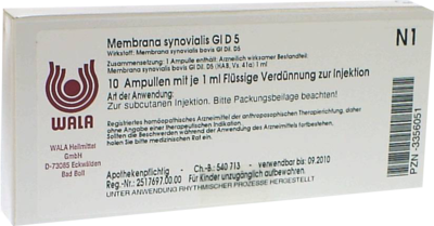 MEMBRANA synovialis GL D 5 Ampullen