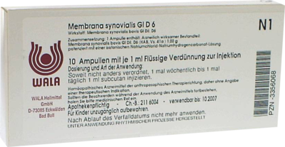 MEMBRANA synovialis GL D 6 Ampullen
