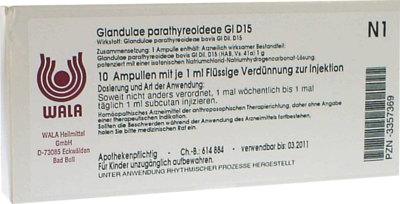 GLANDULAE PARATHYREOIDEAE GL D 15 Ampullen