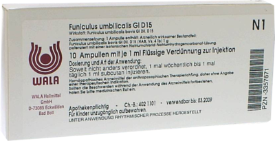 FUNICULUS UMBILICALIS GL D 15 Ampullen