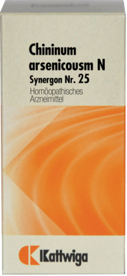 SYNERGON KOMPLEX 25 Chininum arsenicosum N Tabl.