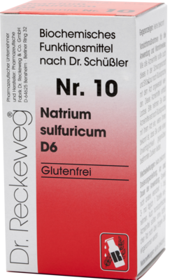 BIOCHEMIE 10 Natrium sulfuricum D 6 Tabletten