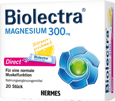 BIOLECTRA Magnesium 300 mg Direct Zitrone Sticks