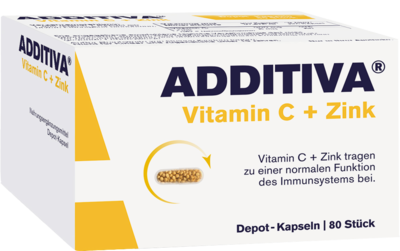 ADDITIVA Vitamin C+Zink Depotkaps.Aktionspackung