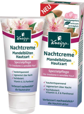 KNEIPP Nachtcreme Mandelblüten hautzart regen.