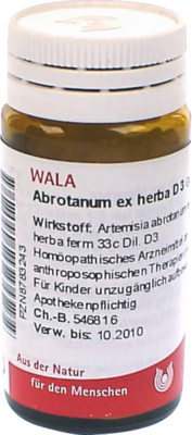 ABROTANUM EX Herba D 3 Globuli