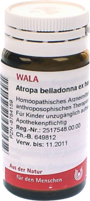 ATROPA belladonna ex Herba D 6 Globuli