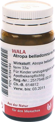 ATROPA belladonna ex Herba D 30 Globuli