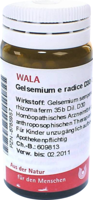 GELSEMIUM E radice D 30 Globuli