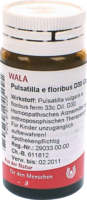 PULSATILLA E floribus D 30 Globuli