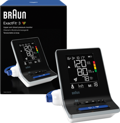 BRAUN BLUTDRUCKMESSGERÄT ExactFit3 Oberarm BUA6150