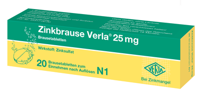 ZINKBRAUSE Verla 25 mg Brausetabletten