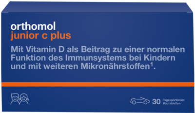 ORTHOMOL Junior C plus Kautabl.Mandarine/Orange