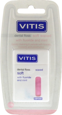 VITIS Zahnfloss gewachst mit Fluorid und Minze