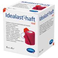 IDEALAST-haft color Binde 6 cmx4 m rot