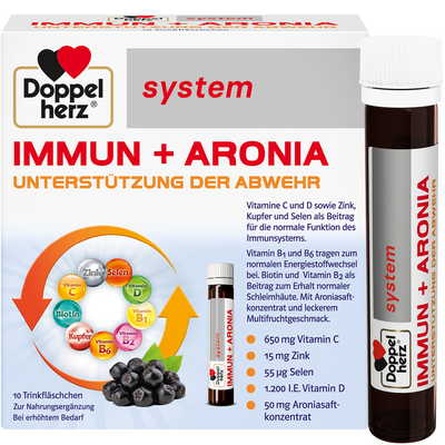 DOPPELHERZ Immun+Aronia system Ampullen