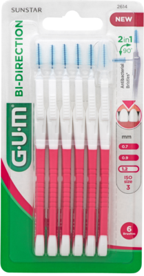 GUM Bi-Direction Interdentalb.1,2 mm pink
