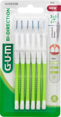 GUM Bi-Direction Interdentalb.0,7 mm grün