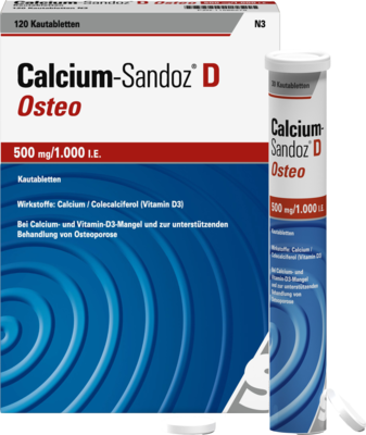 CALCIUM SANDOZ D Osteo 500 mg/1.000 I.E. Kautabl.