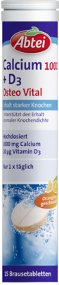 ABTEI Calcium 1000+D3 Osteo Vital Brausetabletten
