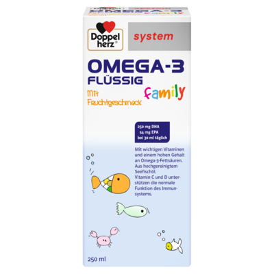 DOPPELHERZ Omega-3 flüssig family system