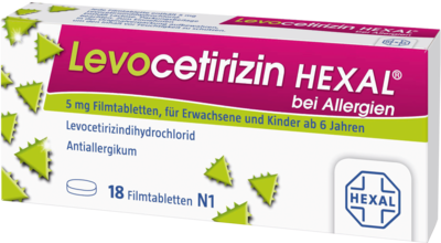 LEVOCETIRIZIN HEXAL bei Allergien 5 mg Filmtabl.