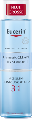 EUCERIN DermatoCLEAN Hyal.Miz.Reinigungsfluid 3in1