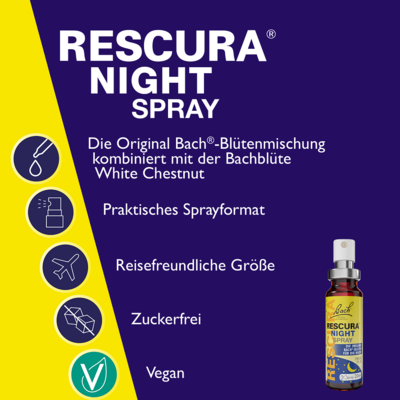 BACHBLÜTEN Original Rescura Night Spray m.Alkohol