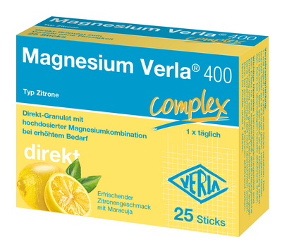 MAGNESIUM VERLA 400 Zitrone Direkt-Granulat